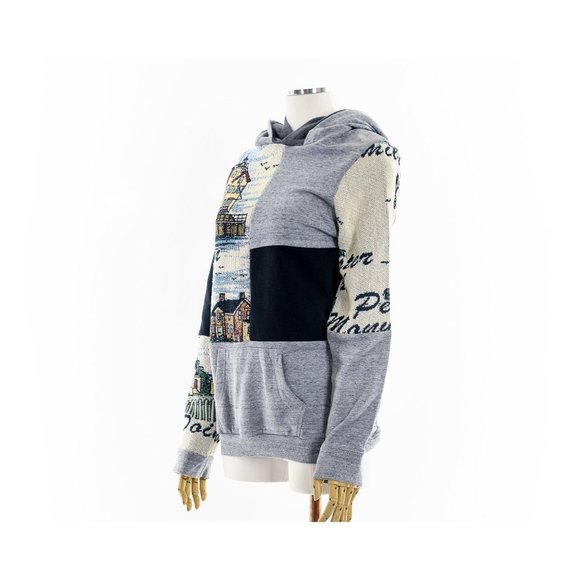 Fashion ReWork Michigan Lighthouses Tapestry Blanket Hoodie - Picture 8 of 8